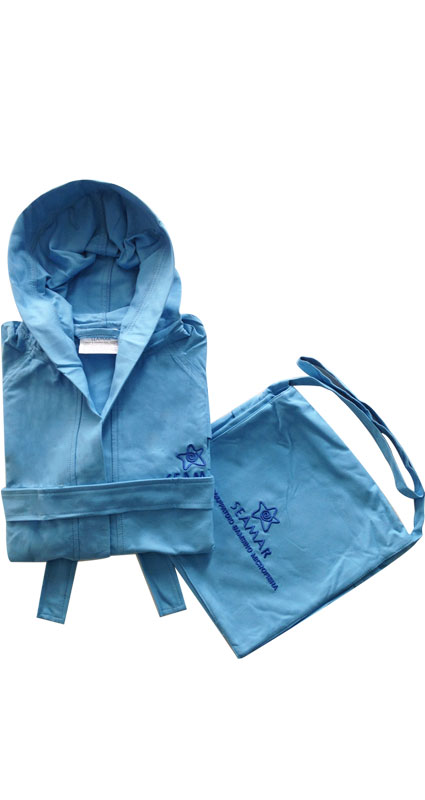 Accappatoio Bambino Dolphin Microfibra Con Cappuccio - Morbido, Salvaspazio, Colorato (Giallo, 14/16 Anni) - Foto 10