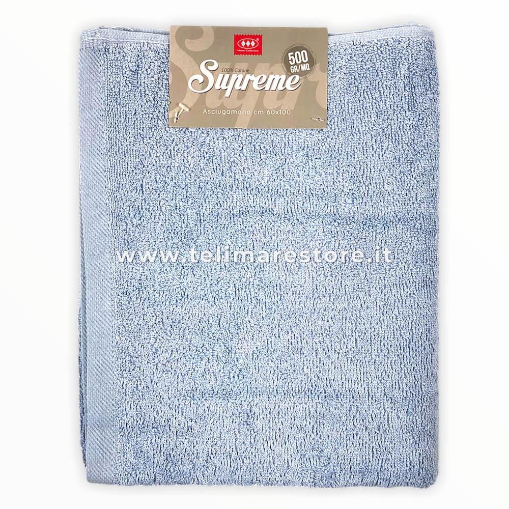 Asciugamano ospite 40 x 60 cm 100% Cotone Egiziano Linens Limited Supreme Argento 