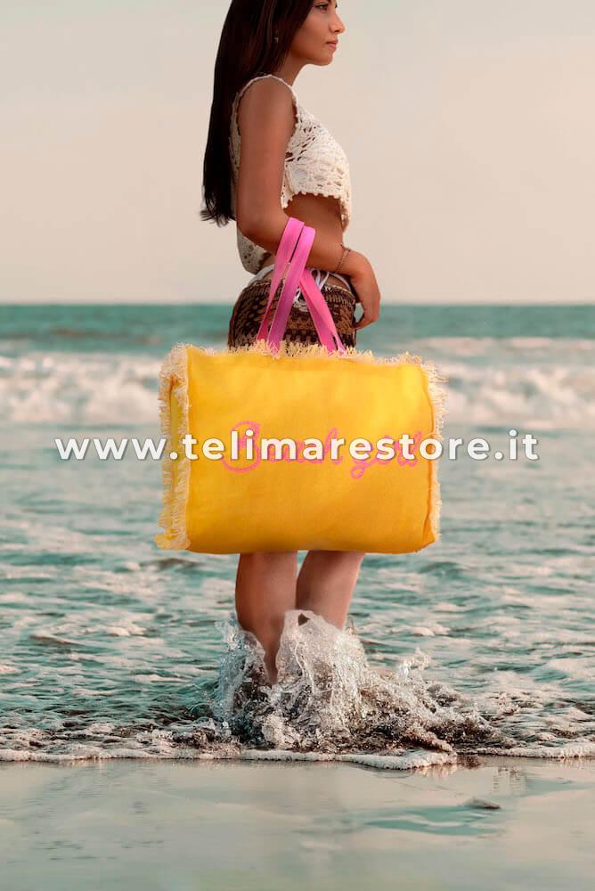 MC2 Saint Barth Borsa Da Spiaggia Con Stampa - Toni Neutri