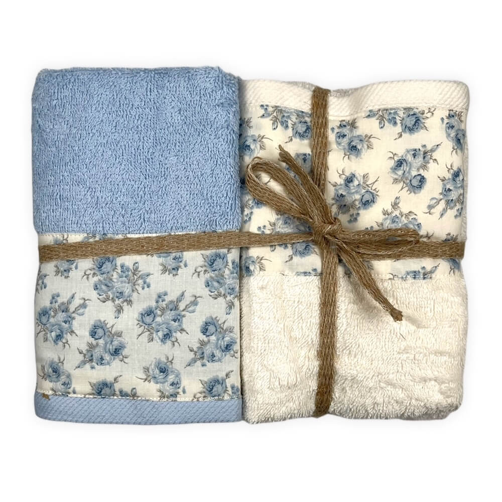 colore argento DecoKing Set di 4 asciugamani in cotone di qualità 525 g/m² assorbenti Marina 2 asciugamani da 50 x 100 cm e 2 asciugamani da bagno 70 x 140 cm acciaio grigio 