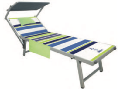 Telo Mare Con Angoli Telo Per Lettino Spiaggia 195x75 Cm, Cotone