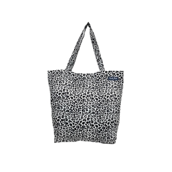 Borsa Mare Okoa Animalier Grigio 50x40x20cm Misto Cotone - Borsa da spiaggia