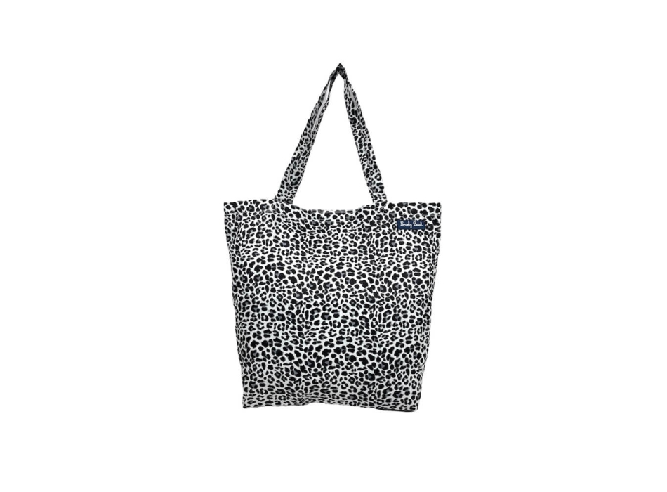 Borsa Mare Okoa Animalier Grigio 50x40x20cm Misto Cotone - Borsa da spiaggia