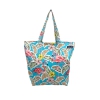 Borsa Mare Okoa Tropical Fenicotteri Rosa 50x40x20cm Misto Cotone - Borsa da spiaggia