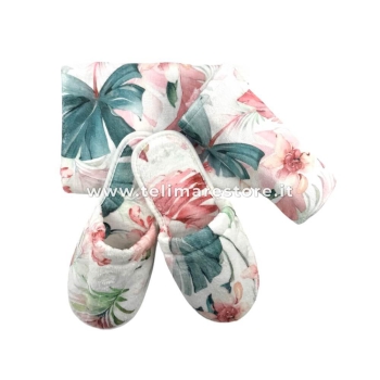 Ciabatte Garden in Morbida Spugna Velour 60%Cotone 40%Poliestere con Stampa Digitale