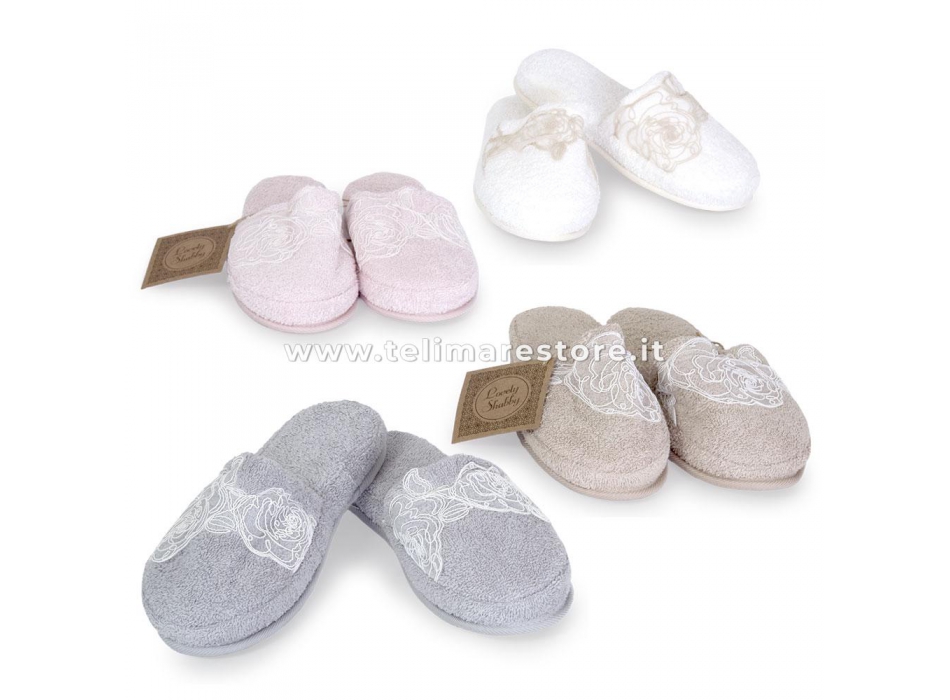 Coppia Ciabatte Brest Cipria Lovely Shabby