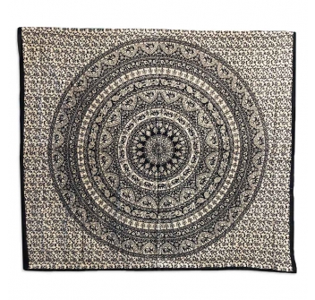 Copritutto Grande Elefanti E Fiori Sabbiato