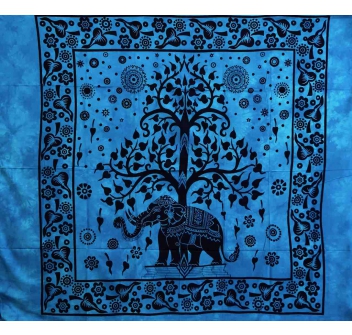 Copritutto Grande Elephant Life Azzurro