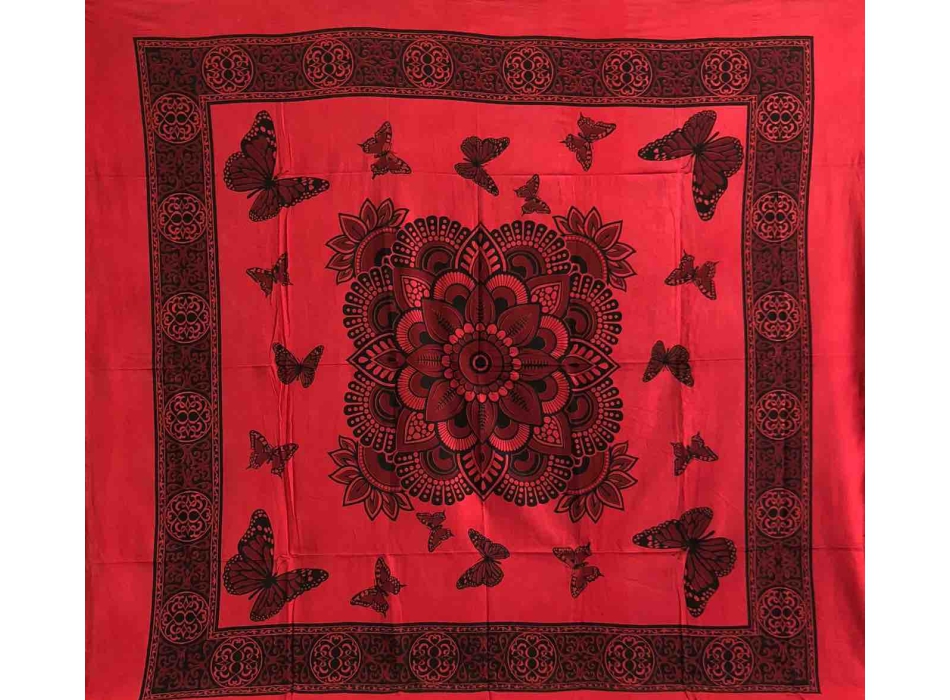 Copritutto Grande Farfalle Rosso