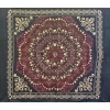 Copritutto Grande Fleurs Dorato Nero Bordeaux 100% Cotone Copridivano 210x230 cm Senza Frange