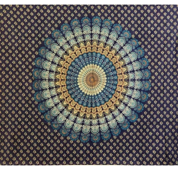 Copritutto Grande Flowers Blu