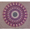 Copritutto Grande Flowers Fucsia 100% Cotone Copridivano Etnico, Copriletto 215x220cm