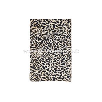 Copritutto Grande Kruger Leopardato Sabbiato Copri Divano 100% Cotone Copriletto Senza Frange Telo Mare Grande