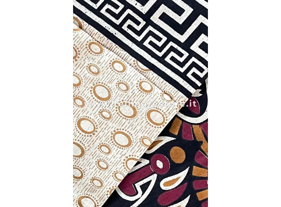 Copritutto Grande Mandala Indiano Sabbiato 210x240cm Batik Orientale Telo Mare 100% Cotone Copri Divano