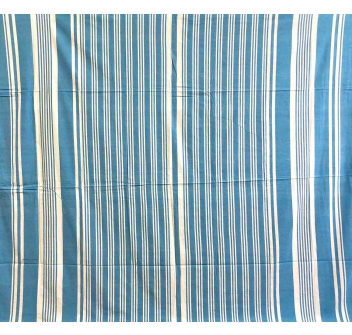 Copritutto Grande Multi Righe Panna Turchese