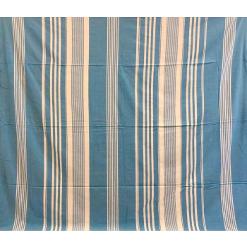 Copritutto Grande Rigato Panna Turchese