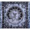Copritutto Grande Sole Luna Blu Copridivano, Copriletto Etnico 210x240cm 100% Cotone Telo Mare