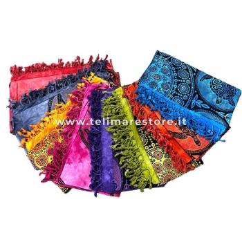 Copritutto Grande Tartarughe Verde Bottiglia 80%Cotone 20% Poliestere 210x230cm Copridivano Telo Mare Maxi