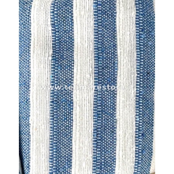 Copritutto Medio Lounge Rigato Blu-Bianco 170x250 cm Copriletto Singolo, Copri divano