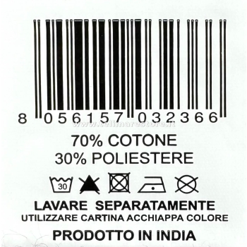 Copritutto Medio Rigato Grigio 70%Cotone 30%Poliestere Copri Divano 170x250cm Copriletto