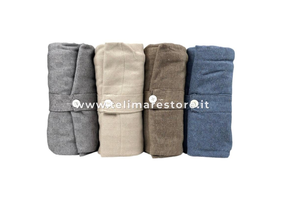 Copritutto Medio Urban Grigio 170x250 cm Copriletto Singolo - Copri divano