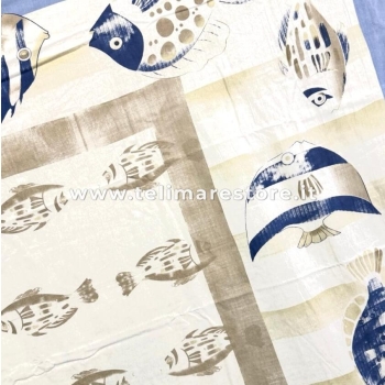 Copritutto Mezzaro Grande Dis.10 Copri Divano 100% Cotone Copriletto Senza Frange 250x260cm