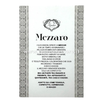 Copritutto Mezzaro Grande Dis.13 Copri Divano 100% Cotone Copriletto Senza Frange 250x260cm
