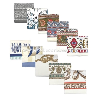 Copritutto Mezzaro Grande Dis.13 Copri Divano 100% Cotone Copriletto Senza Frange 250x260cm