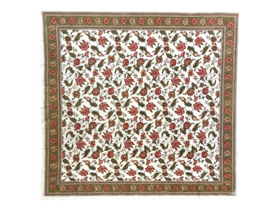 Copritutto Mezzaro Grande Dis.3 Copri Divano 100% Cotone Copriletto Senza Frange 250x260cm