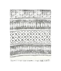 Copritutto Mezzaro Grande Etnic Grigio Copri Divano 100% Cotone Copriletto Senza Frange 250x260cm