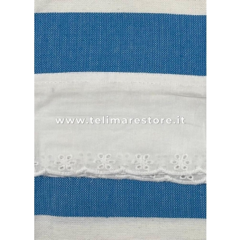 Fouta' Azzurro Rigato Sangallo 100% Cotone Telo Mare 90x170cm Asciugamano Pareo Spiaggia 