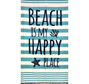 Fouta Happy Place Turchese 