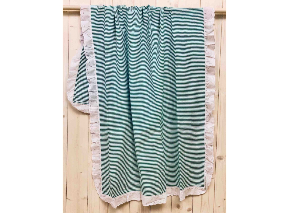Fouta Rigato Verde Sangallo