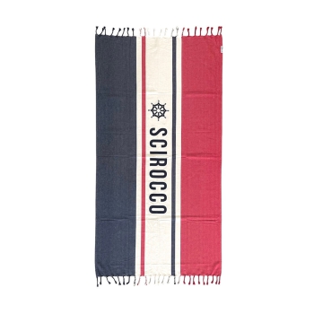 Fouta Scirocco 100% Cotone Telo Mare con Frange Asciugamano Pareo da Spiaggia