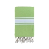 Fouta Singolo Tunisino T/Unita Verde Lime 100%Cotone Riciclato 100x200cm Con Frange Telo Pareo