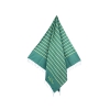Fouta Stripe Colorama Verde 100% Cotone Telo Mare con Frange Asciugamano Pareo da Spiaggia