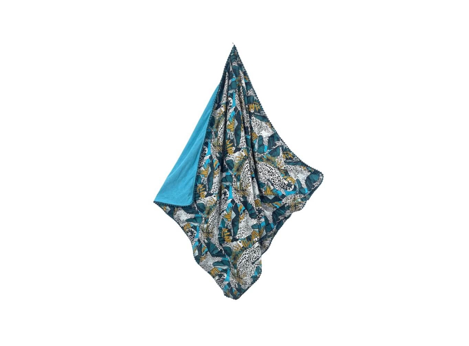 Kikoy Copacabana Animalier con Pon Pon 90x170cm Telo Mare Pareo Asciugamano Spiaggia 