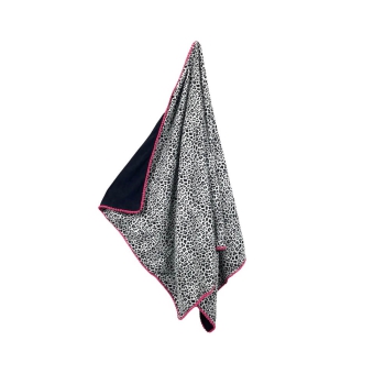 Kikoy Copacabana Animalier Grigio con Pon Pon 90x170cm Telo Mare - Pareo Spiaggia 