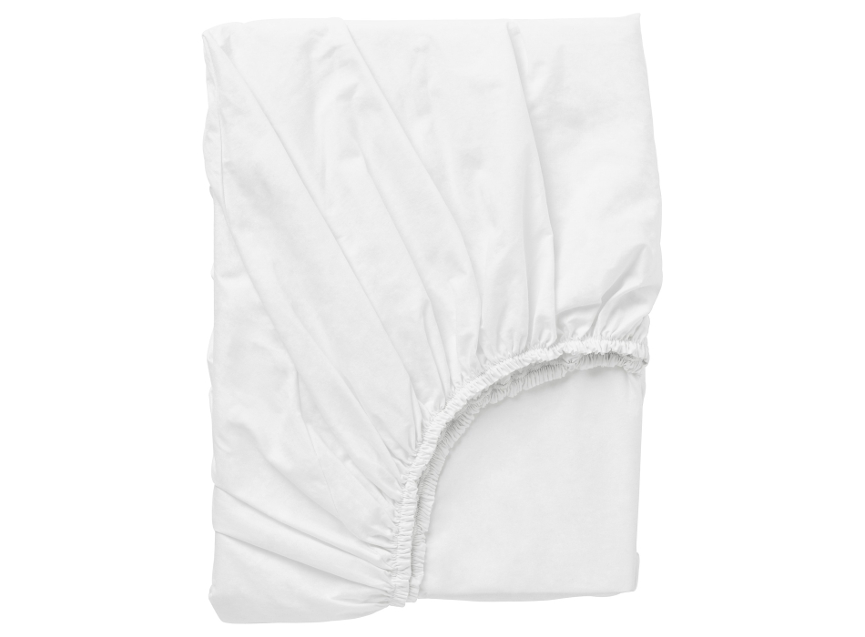 Lenzuolo Matrimoniale Con Angoli Elasticizzati 180x200xh27cm 100% Puro Cotone Filato Ring