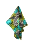Pareo Animalier Maculato con Pon Pon 100% cotone misura 100x170 cm Telo Mare Fantasia