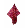Pareo Chasmere Bordeaux con Pon Pon 100% cotone misura 100x170 cm Telo Mare Fantasia