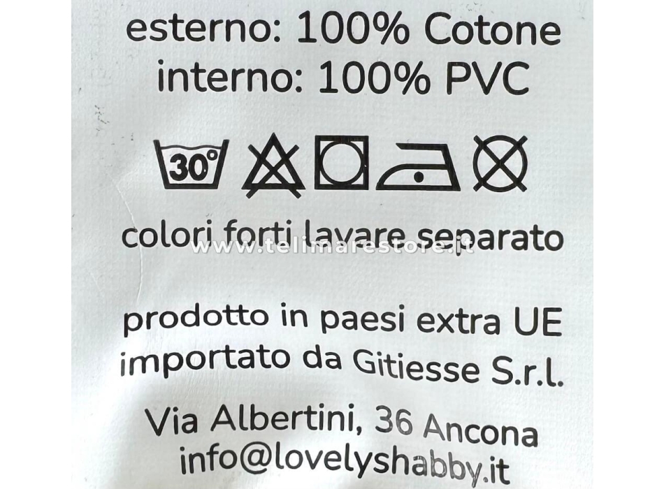 Pochette-Beauty Case Arancione in Spugna Velour 100% Cotone 12x12x24 cm con Zip