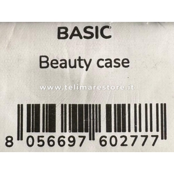 Pochette-Beauty Case Arancione in Spugna Velour 100% Cotone 12x12x24 cm con Zip