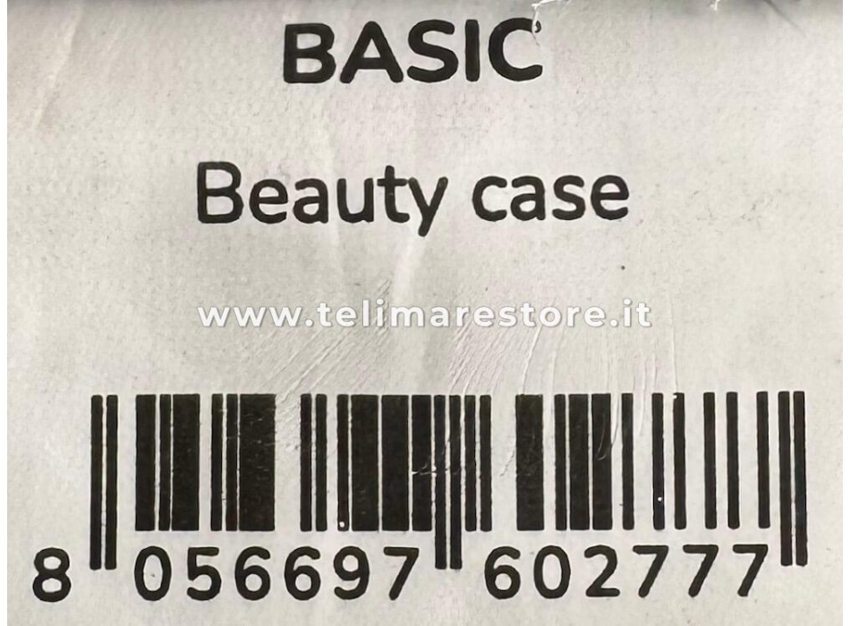 Pochette-Beauty Case Arancione in Spugna Velour 100% Cotone 12x12x24 cm con Zip