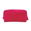 Pochette-Beauty Case Fucsia in Spugna Velour 100% Cotone 12x12x24 cm con Zip