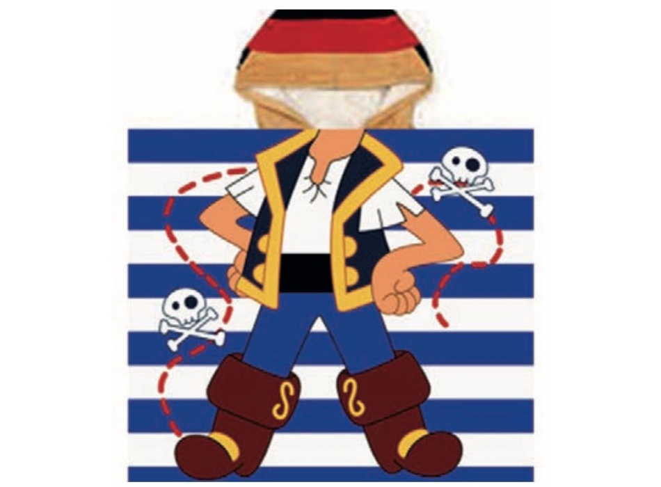 Poncho Stampato Pirata