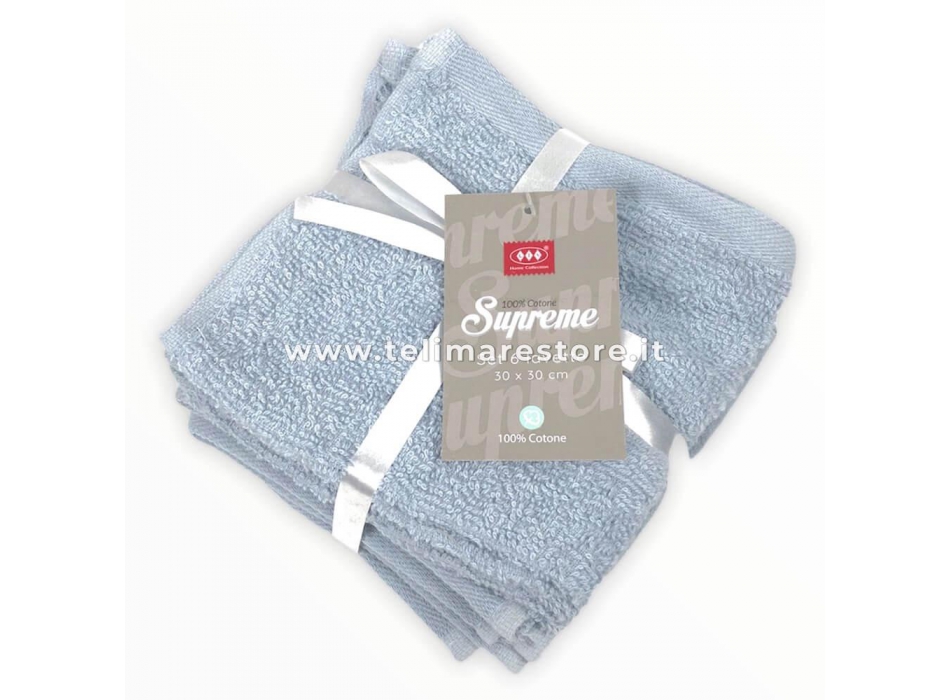 Set Lavette Supreme 6 Pezzi 100% Morbira Spugna Di Cotone 30x30cm