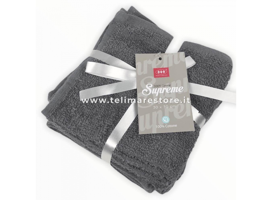 Set Lavette Supreme 6 Pezzi 100% Morbira Spugna Di Cotone 30x30cm