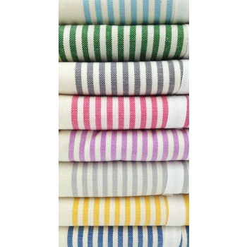 Telo Fouta Agadir Blu Royal a righe in cotone colori disponibili
