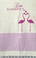 Telo Fouta Fenicotteri Lilla